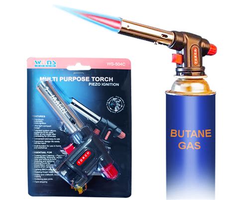 AIDUCHO Butane Torch Lighter, 6-inch Refillable Pen Lighter Adjustable Jet Flame Butane Lighter for Candles, Grills, Fireplaces, Camping (Gas Not Included) (Silvery) 11. . Butane torch walmart